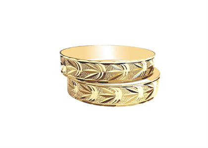 Gold Plated | Laser Bangles